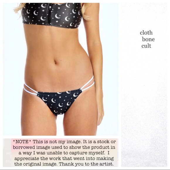 black bathing suit with white stars